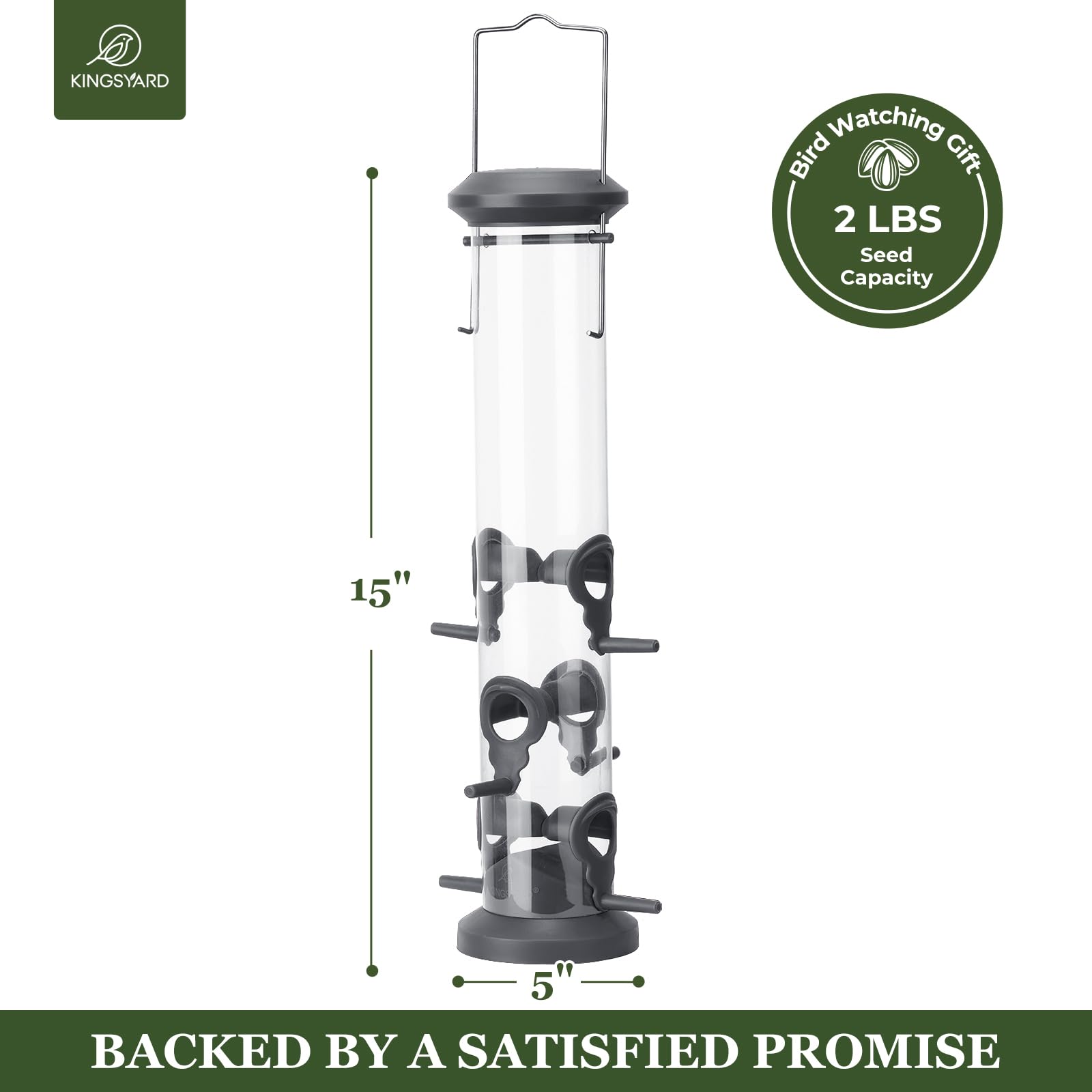 Kingsyard Tube Feeder in outdoor setting