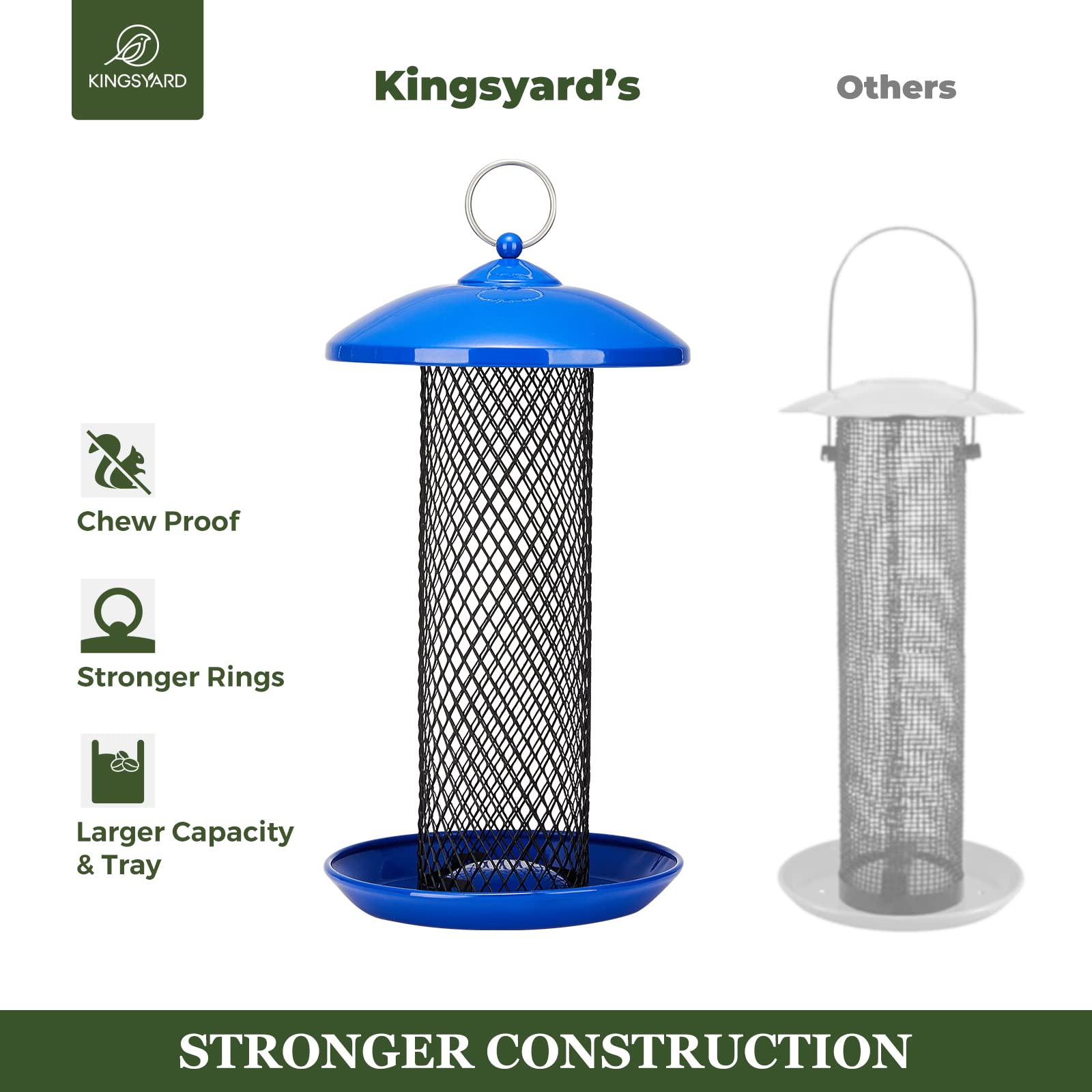 Kingsyard Wild Bird Feeder in garden setting