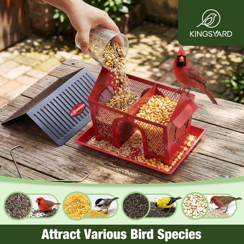Kingsyard Wild Bird Feeder installed in garden