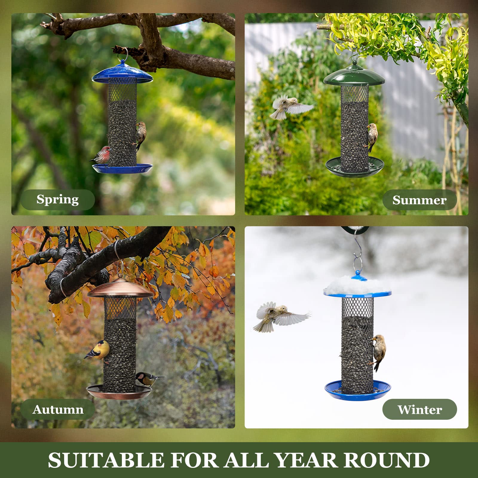 Kingsyard Wild Bird Feeder packaging with manual and components