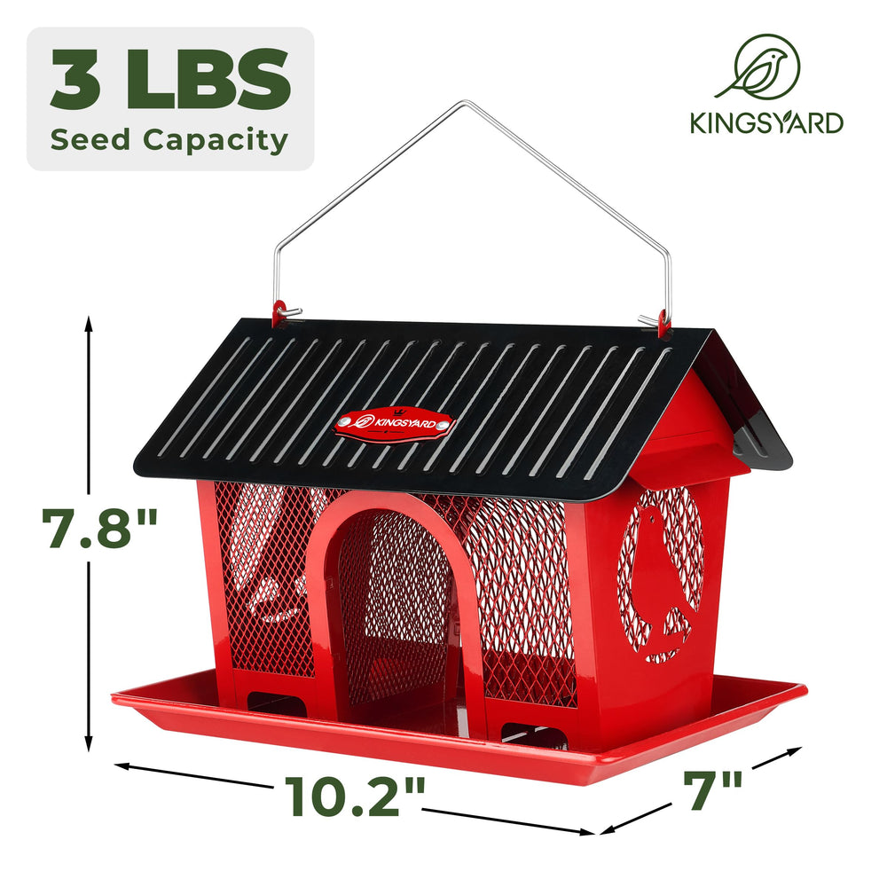 Kingsyard Wild Bird Feeder showing 360° feeding design