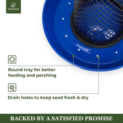 Kingsyard Wild Bird Feeder side view with drainage holes