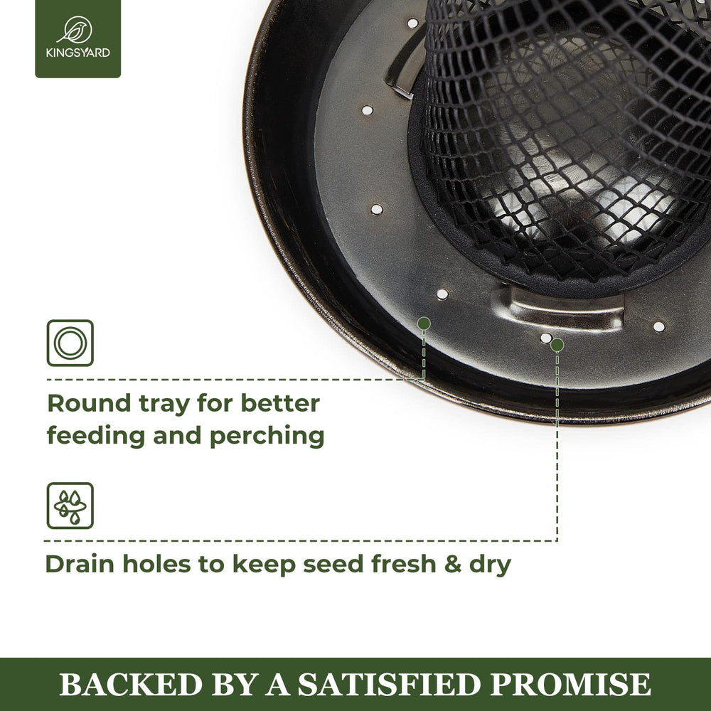 Kingsyard Wild Bird Feeder side view with mesh tube