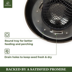 Kingsyard Wild Bird Feeder side view with mesh tube