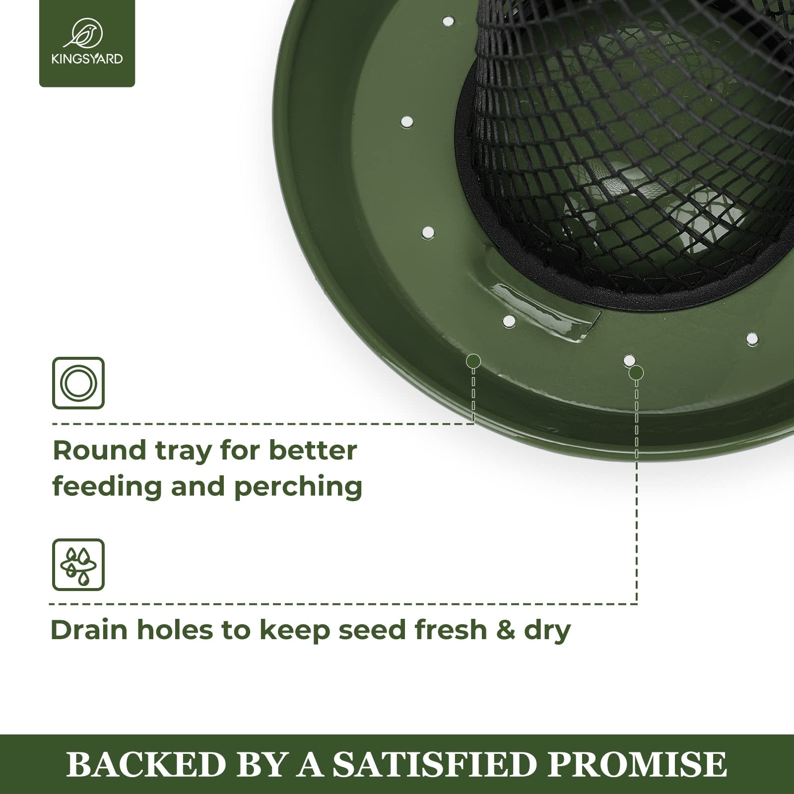 Kingsyard Wild Bird Feeder with suet nuggets and sunflower seeds