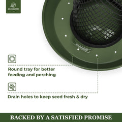 Kingsyard Wild Bird Feeder with suet nuggets and sunflower seeds