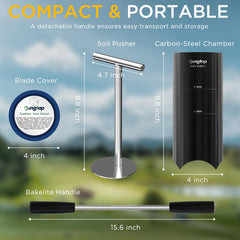 KINGTOP Golf Hole Cutter showing 4 and 6 inch cutting depths