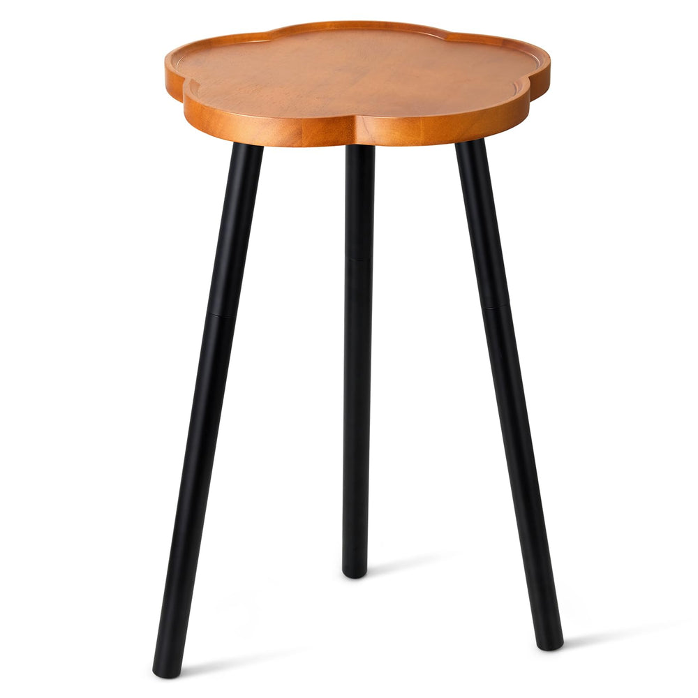 KINNARY Indoor Plant Stand front view with walnut finish