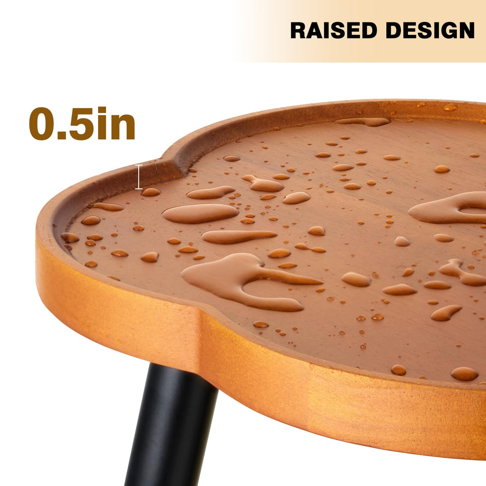 KINNARY Indoor Plant Stand side view showcasing metal legs