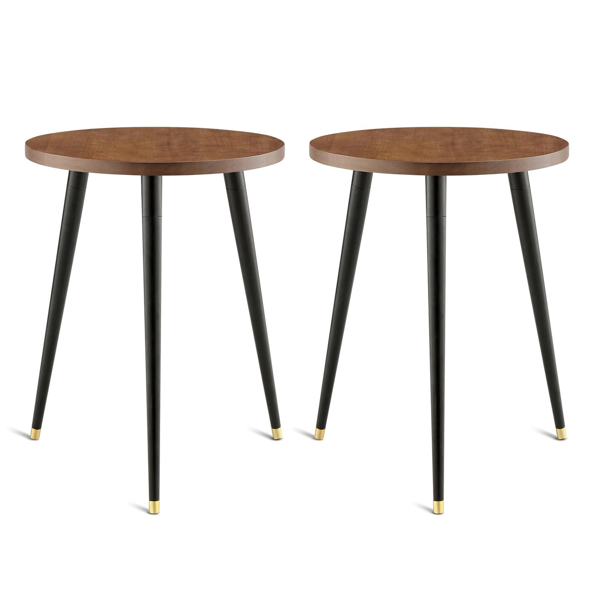 KINNARY Plant Stand Indoor walnut design front view