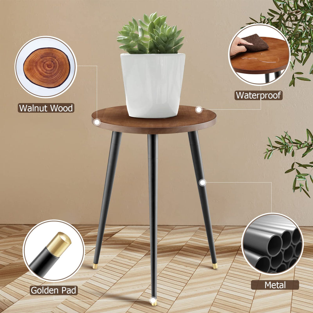 KINNARY Plant Stand outdoor setting with flowers