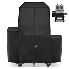 Kipiea 600D Heavy Duty Pellet Grill Cover front view