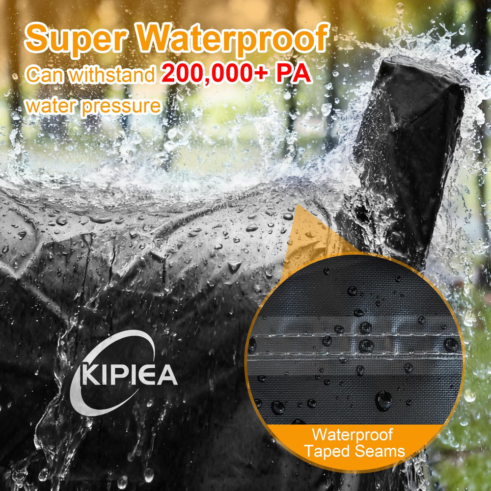 Kipiea BBQ grill cover showcasing UV-resistant material