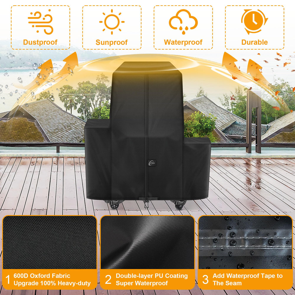 Kipiea grill cover packaging and features