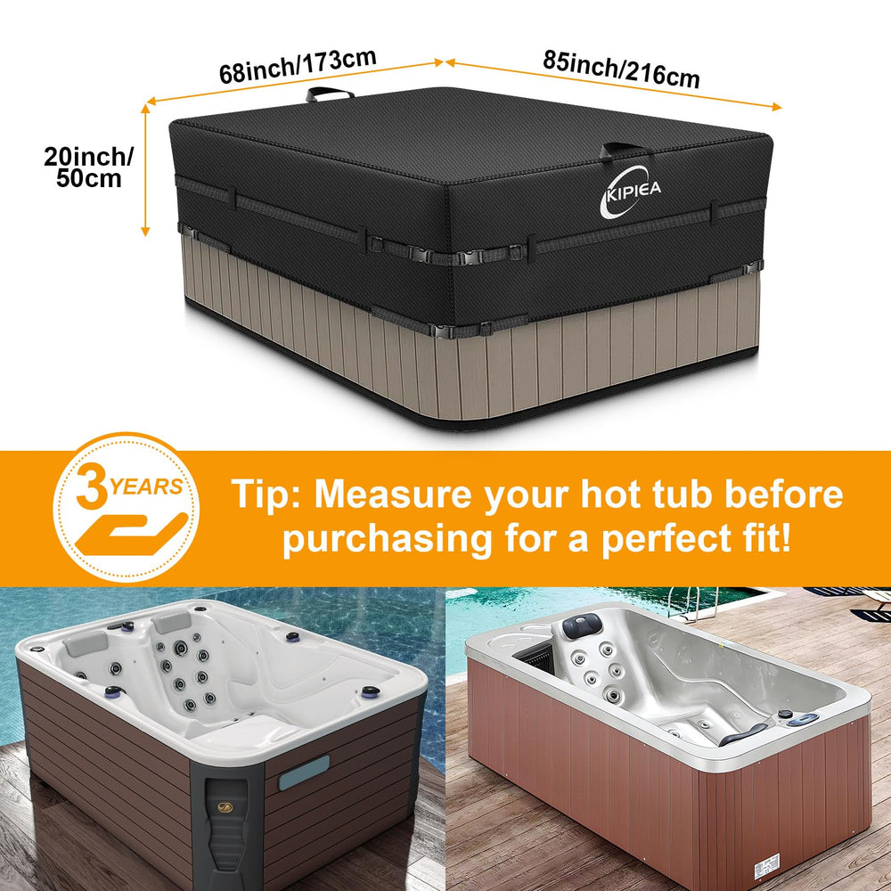 Kipiea Hot Tub Cover on a hot tub, showcasing fit