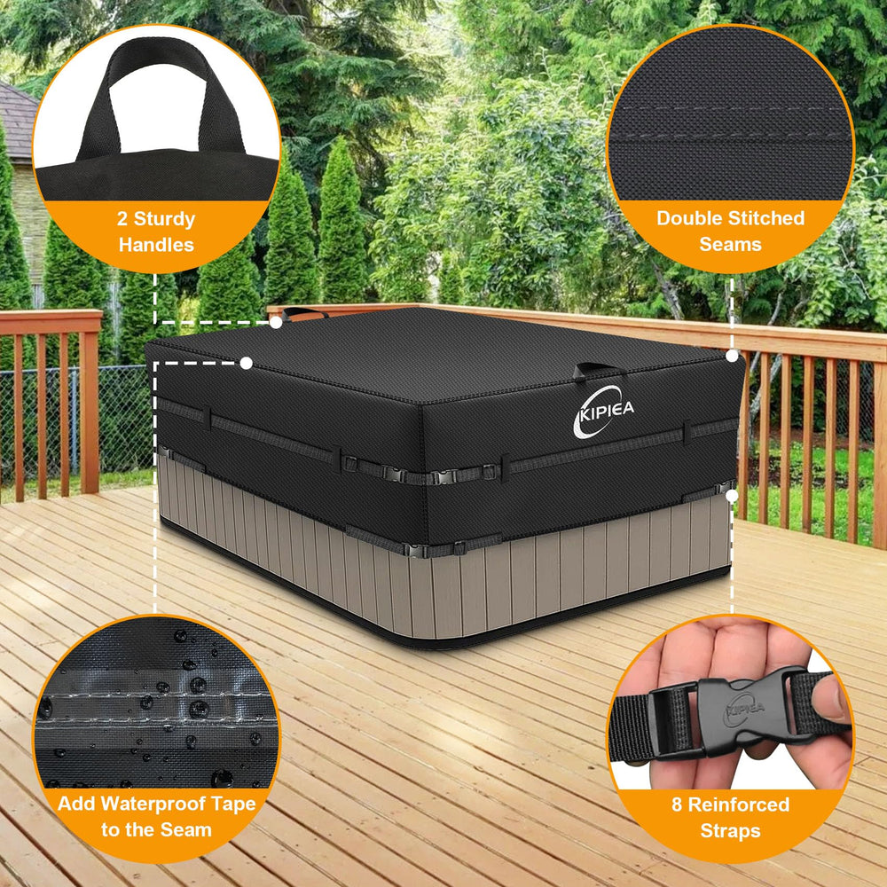 Kipiea Hot Tub Cover with straps and buckles