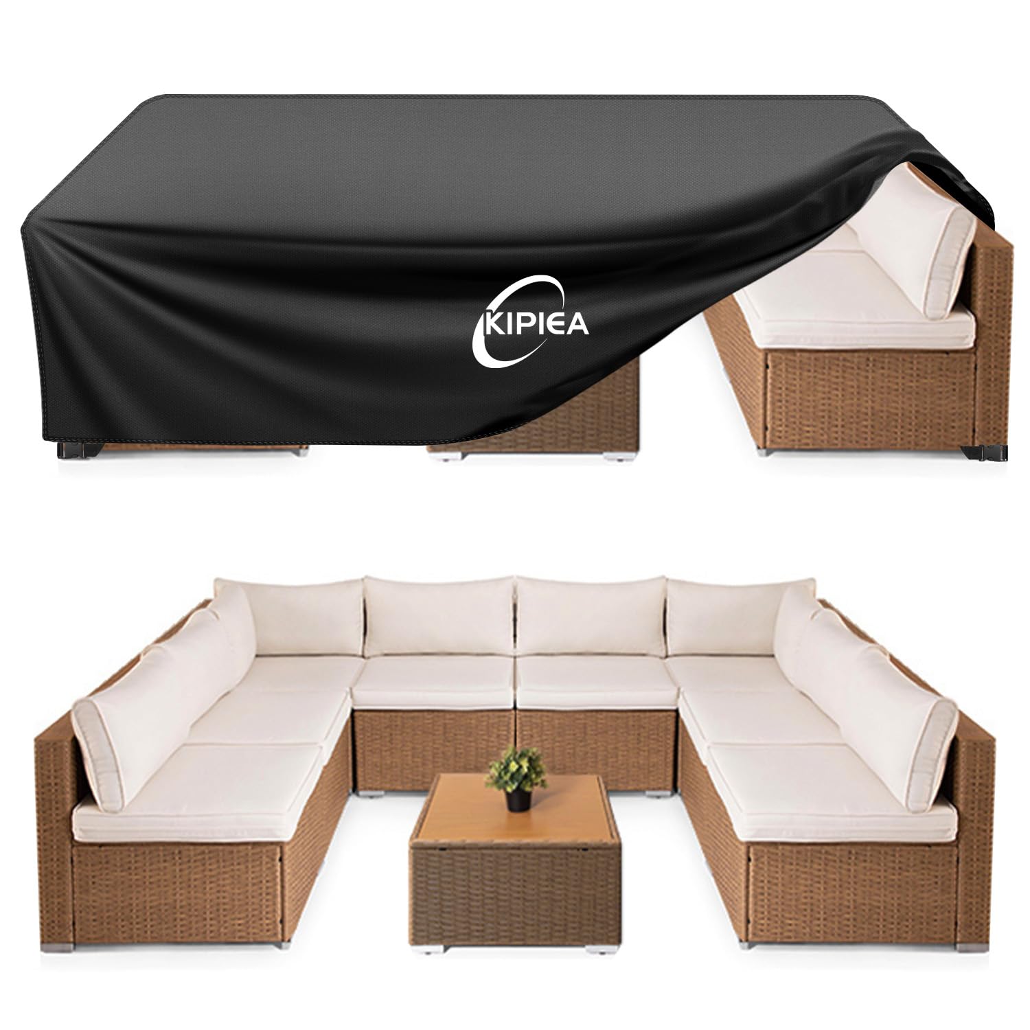 Kipiea Outdoor Furniture Cover black model front view