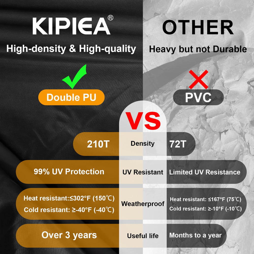 Kipiea Patio Chair Cover with windproof buckles