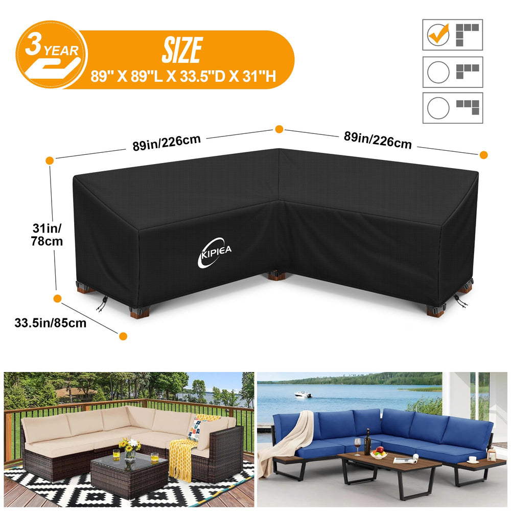 Kipiea sectional cover with adjustable drawstrings and buckles