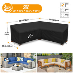 Kipiea sectional cover with windproof buckles and drawstrings