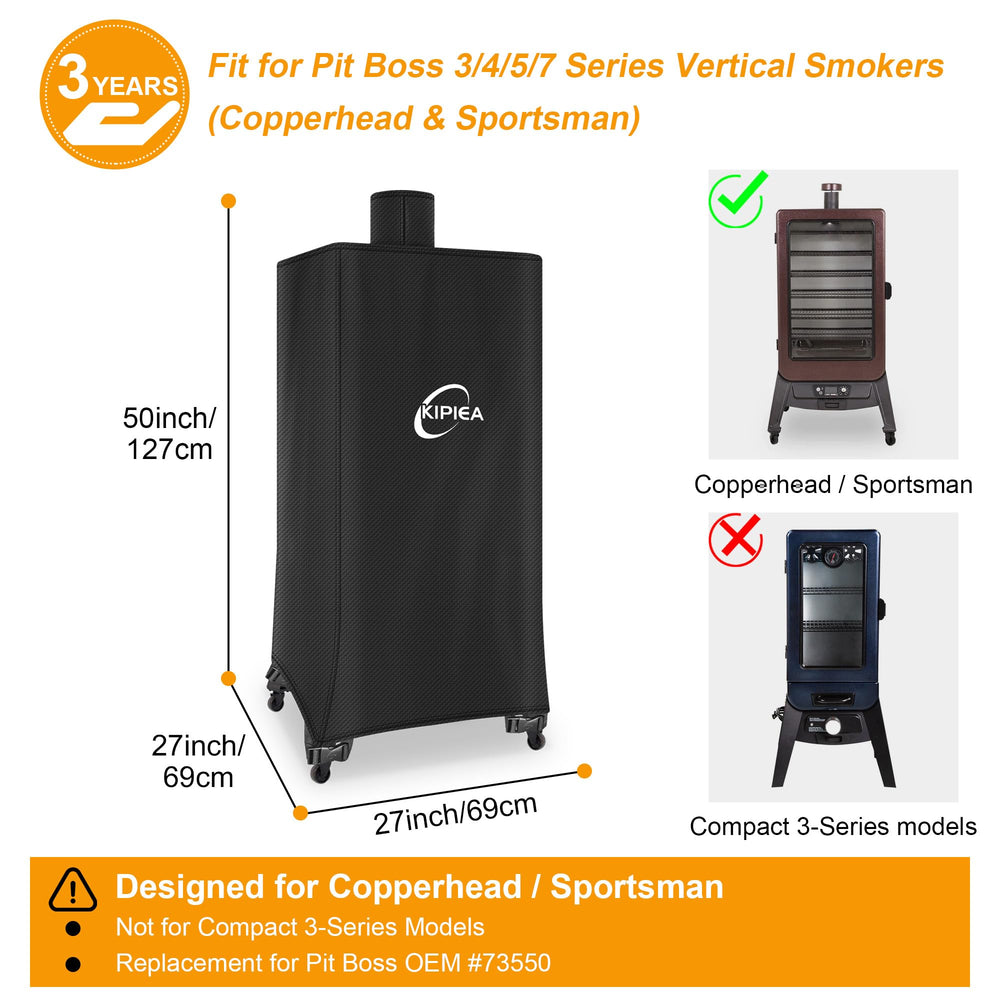 Kipiea smoker cover showing waterproof material