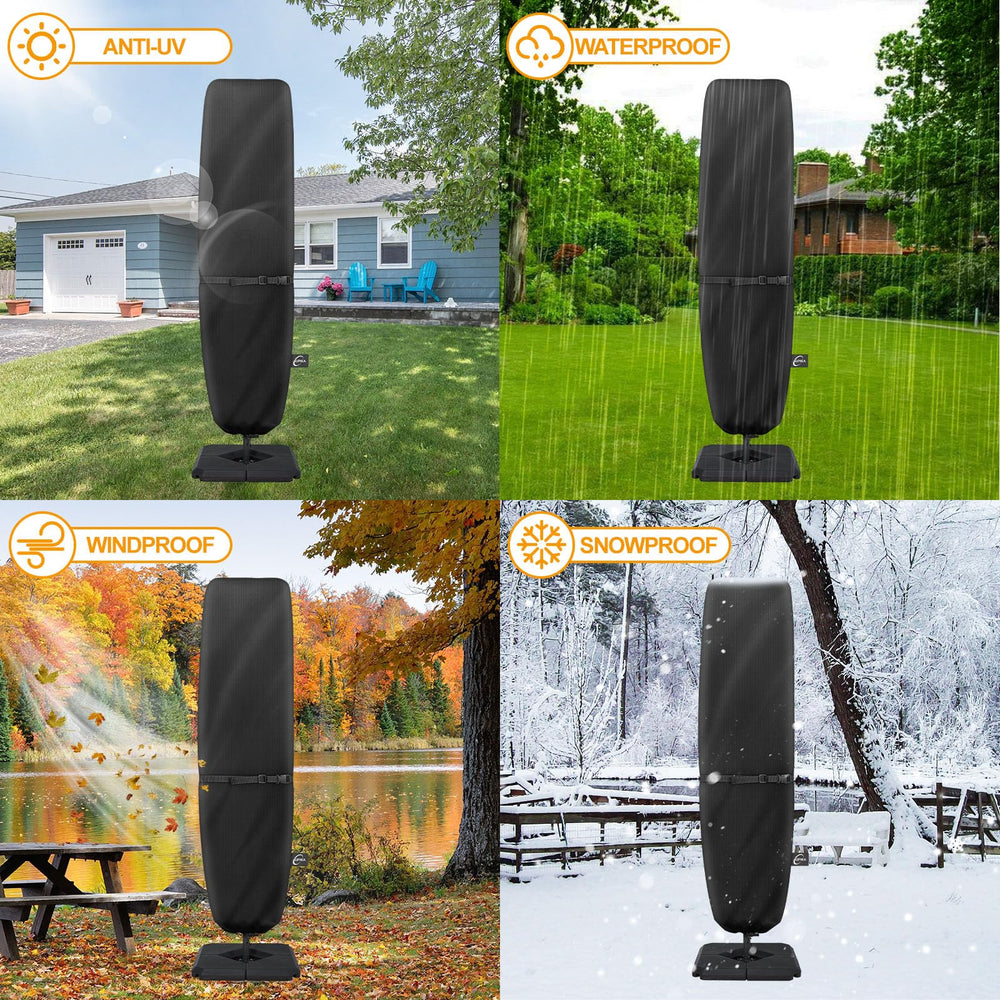 Kipiea umbrella cover installation using support rod