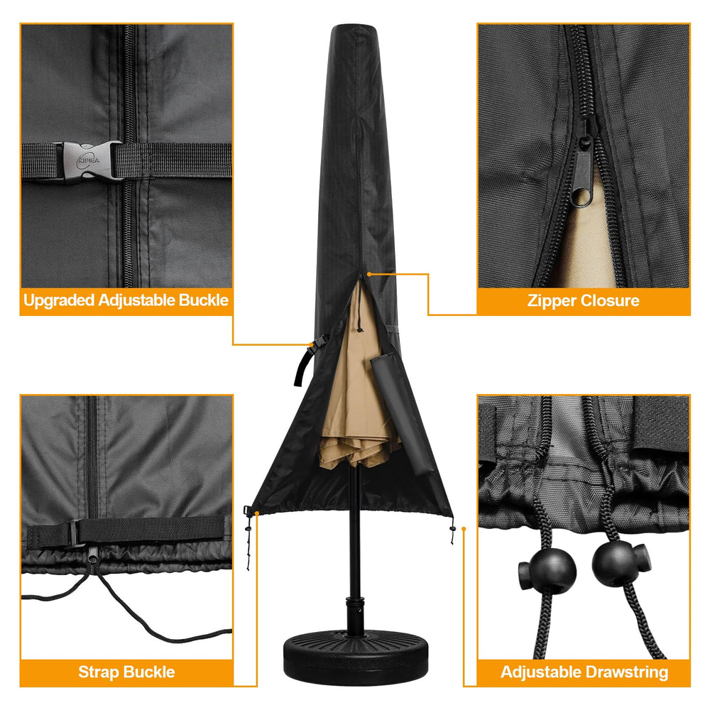 Kipiea umbrella cover made from heavy-duty 600D Oxford fabric