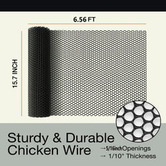 Kipuafar Pet Proof Barrier Net rolled up showing dimensions