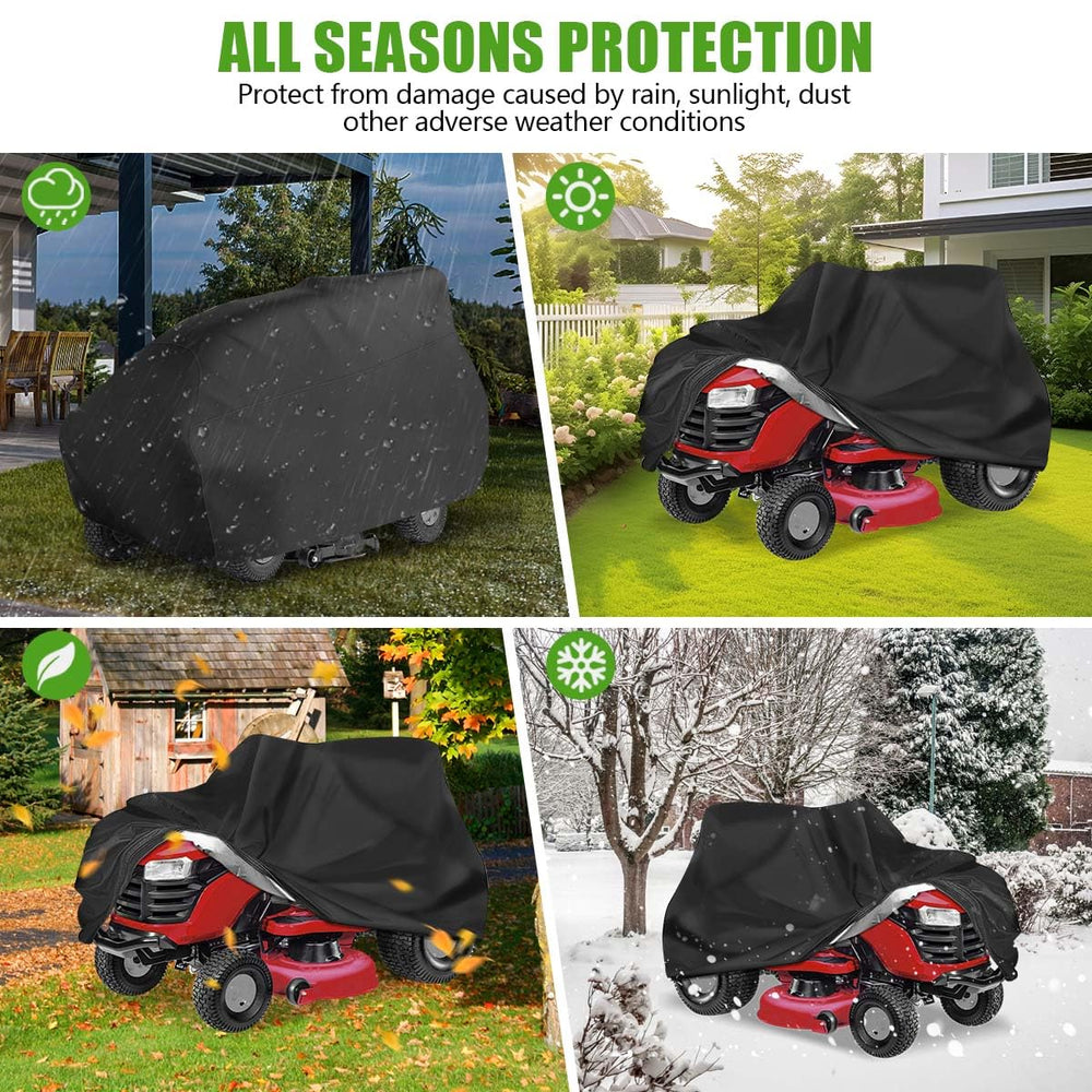 KISEER Lawn Mower Cover dimensions illustration