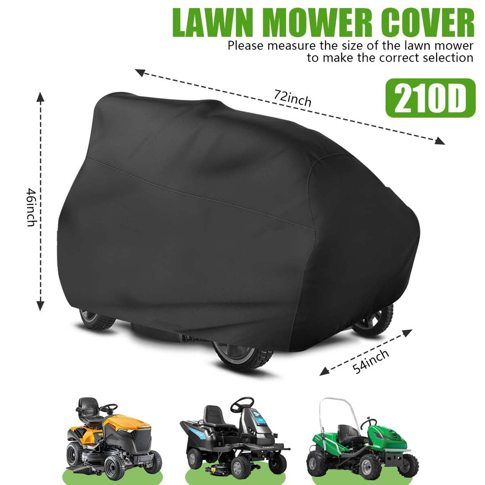 KISEER Lawn Mower Cover side view with adjustable buckle