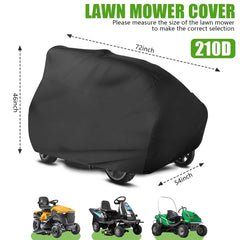 KISEER Lawn Mower Cover side view with adjustable buckle
