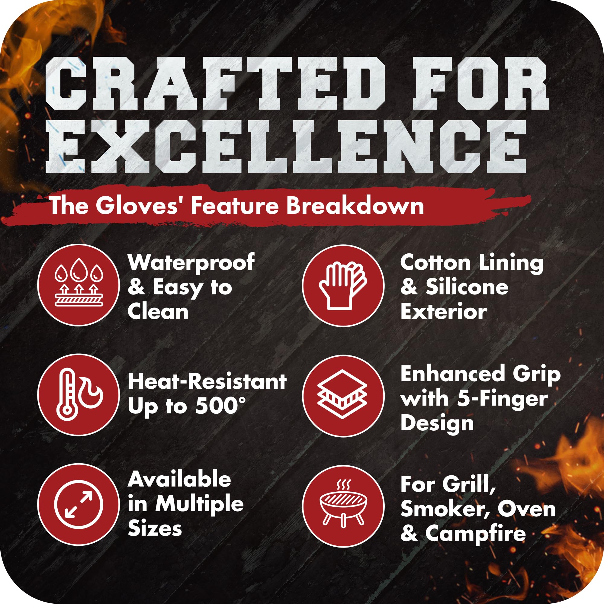 Kitchen Perfection gloves deep black colour