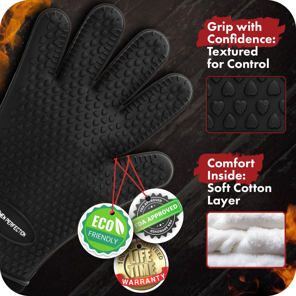 Kitchen Perfection XL Gloves with recipe e-books