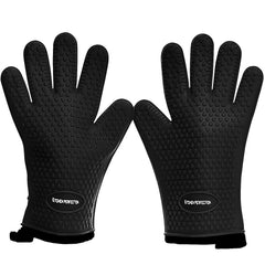 Kitchen Perfection XL Silicone Smoker Gloves front view
