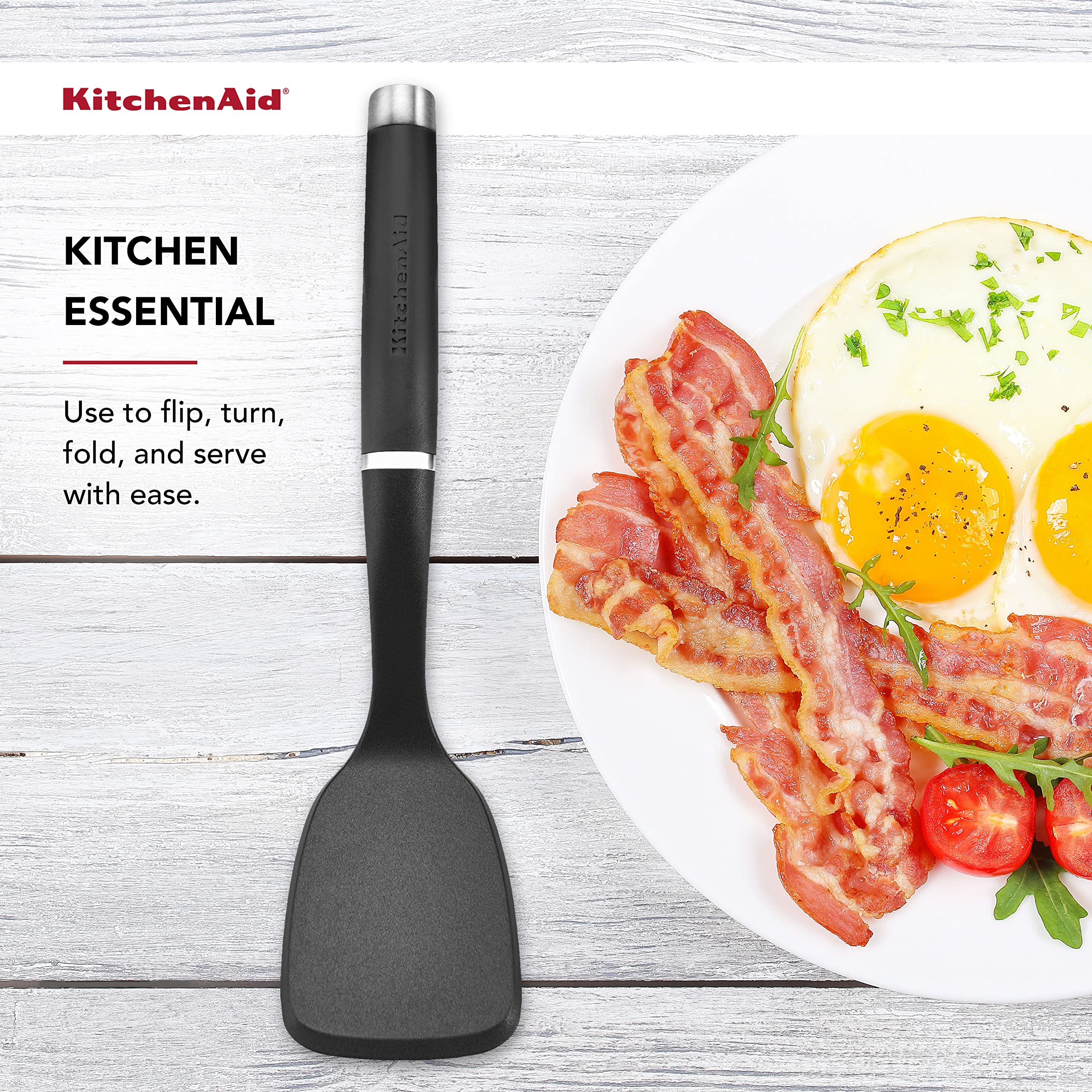 KitchenAid Nylon Short Turner in use flipping pancakes