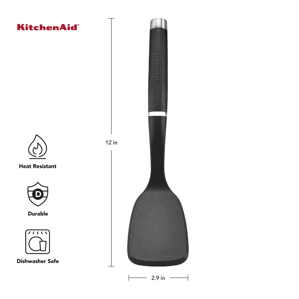 KitchenAid Nylon Short Turner side view showing heat resistant head