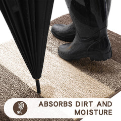 Kitinjoy Door Mat 40x32 showing non-slip backing