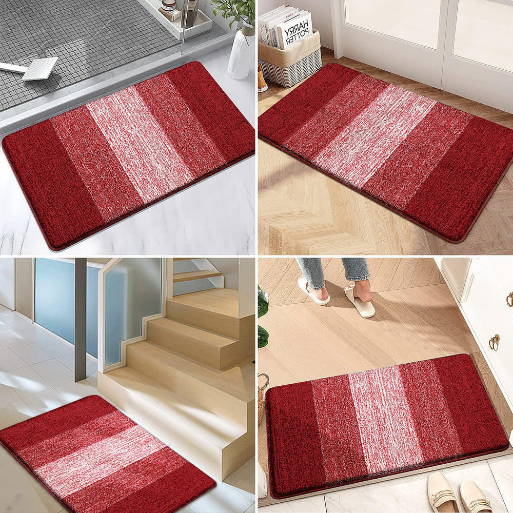 Kitinjoy Door Mat beside a front door for size comparison