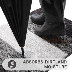 Kitinjoy Door Mat showing non-slip TP rubber backing