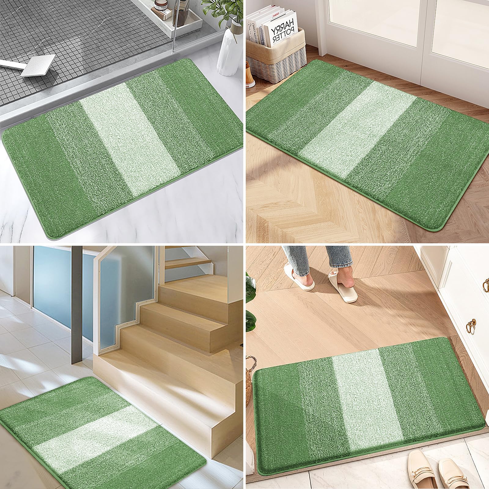 Kitinjoy Doormat dimensions, 40x24 inches with decorative design