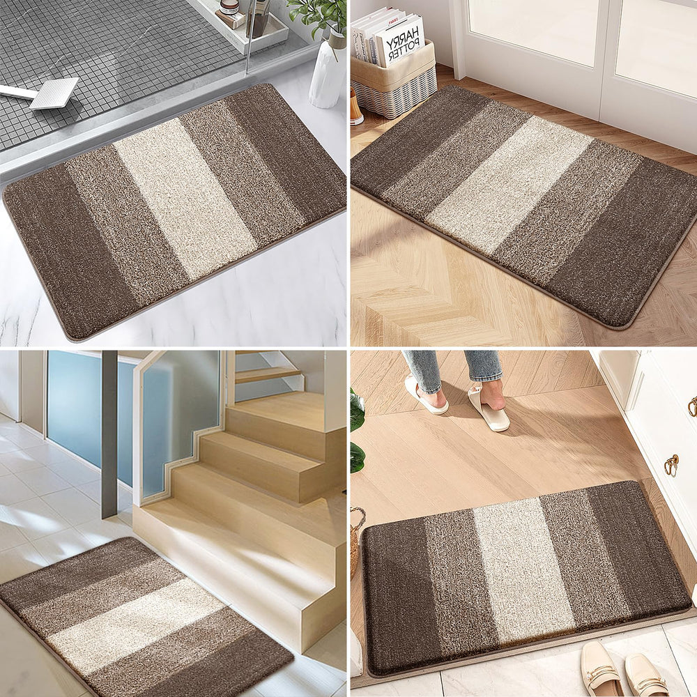 Kitinjoy doormat laid flat, showcasing its low profile
