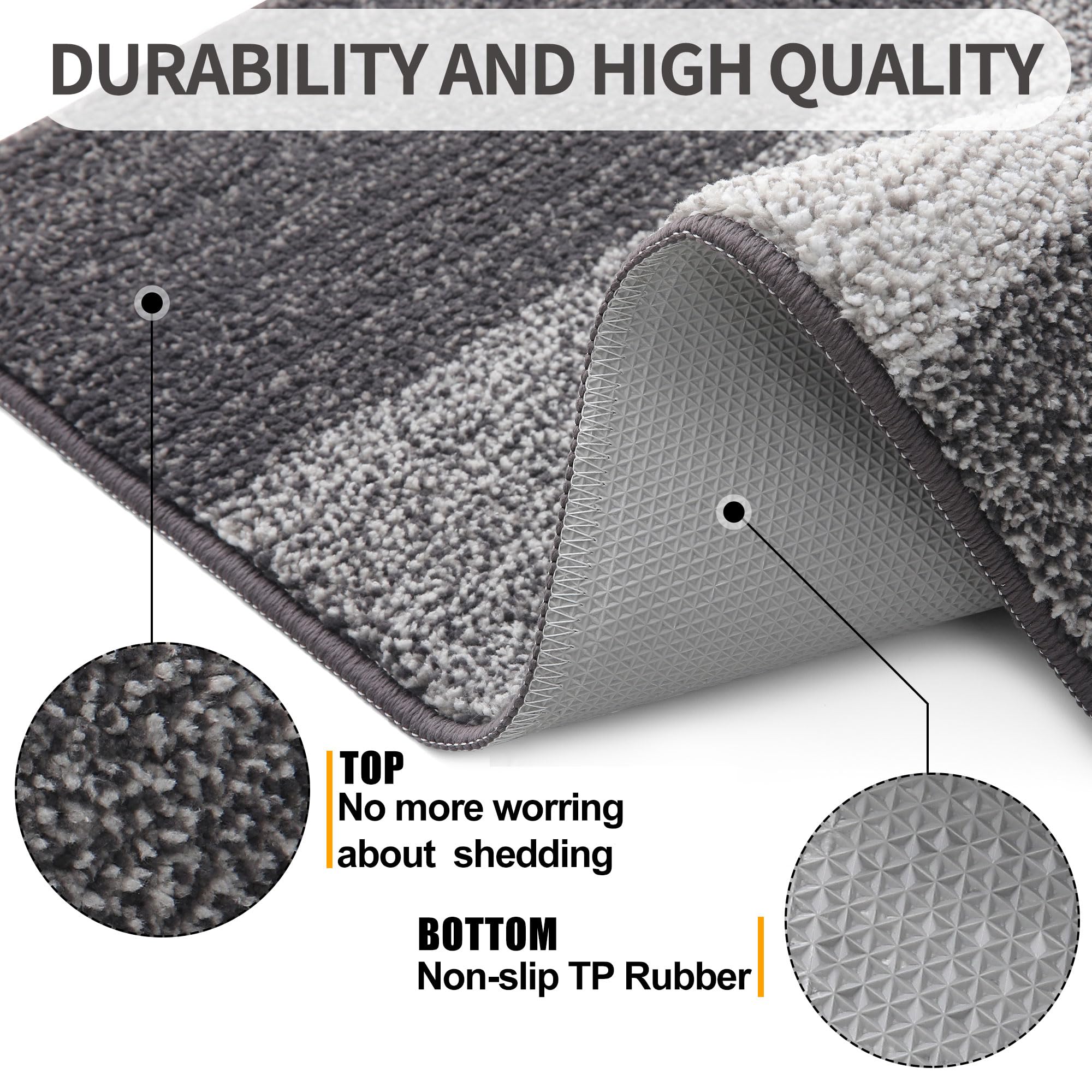 Kitinjoy Doormat showing non-slip rubber backing