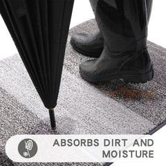 Kitinjoy doormat showing non-slip TP rubber backing