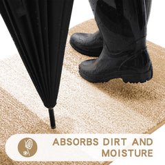 Kitinjoy doormat showing non-slip TP rubber backing
