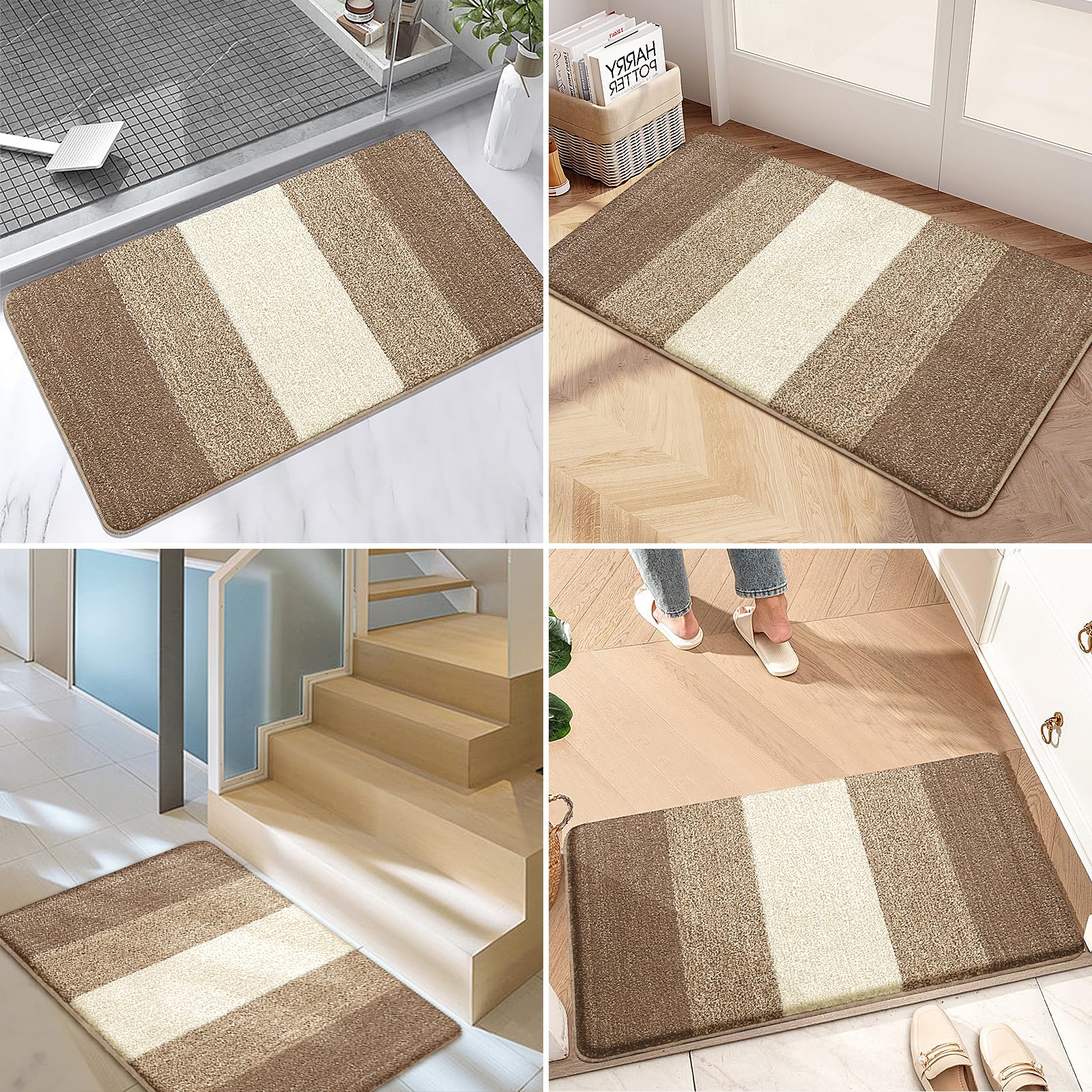 Kitinjoy doormat with decorative edges
