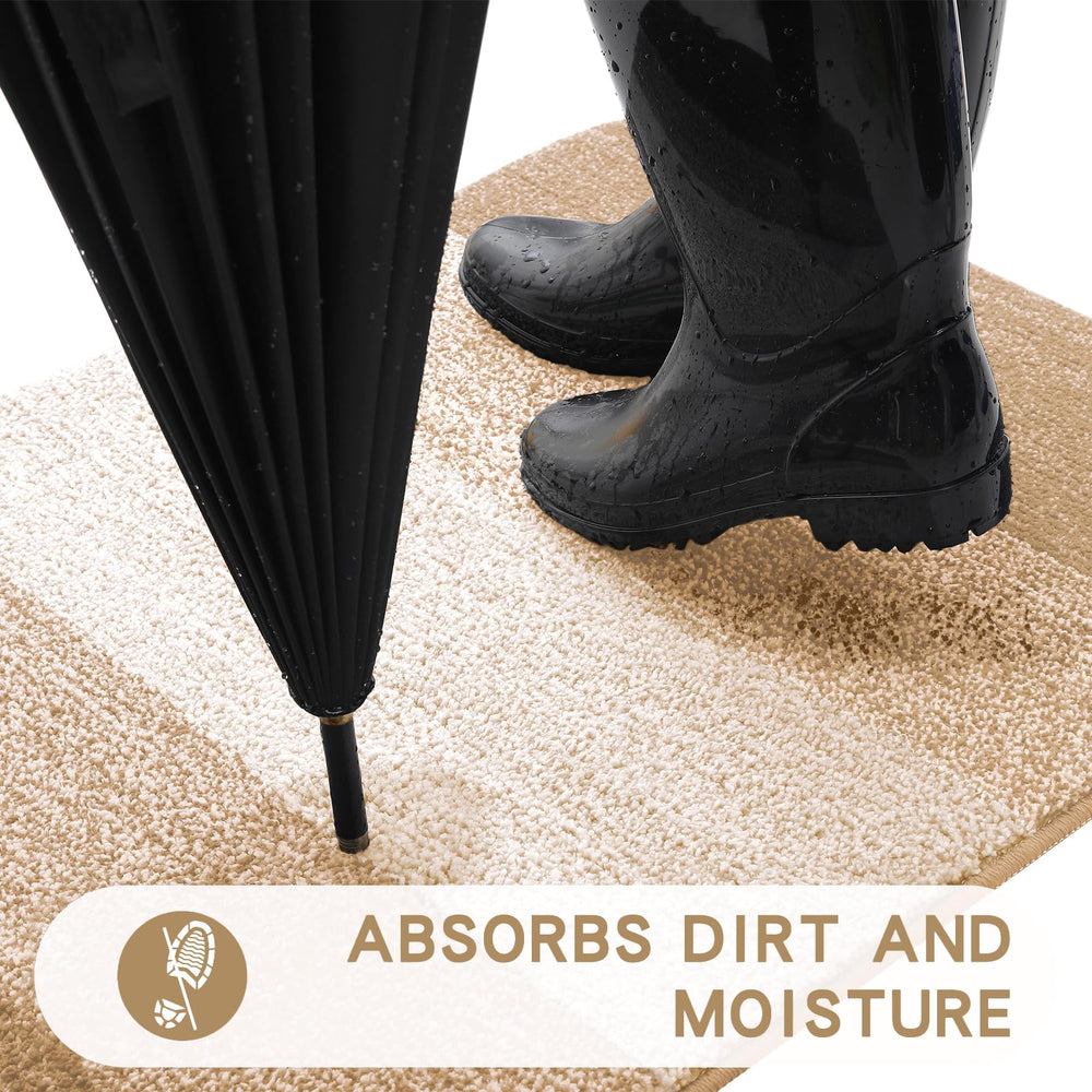 Kitinjoy doormat with non-slip TP rubber backing