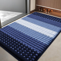 Kitinjoy Indoor Outdoor Door Mat 40x32 navy blue front view