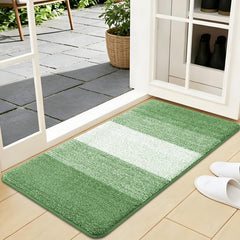 Kitinjoy Indoor Outdoor Door Mat front view in sage green