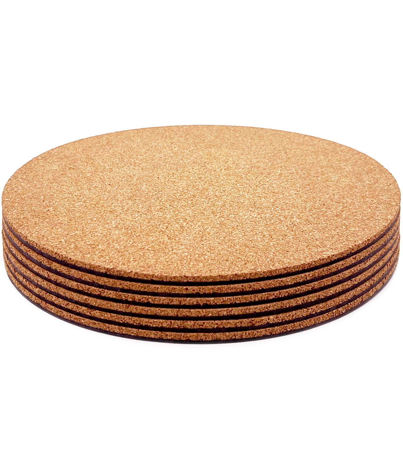 KITLAB Cork Plant Coasters, 8 Inch, front view