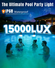 Kitloo Solar Pool Light mounted in a pool